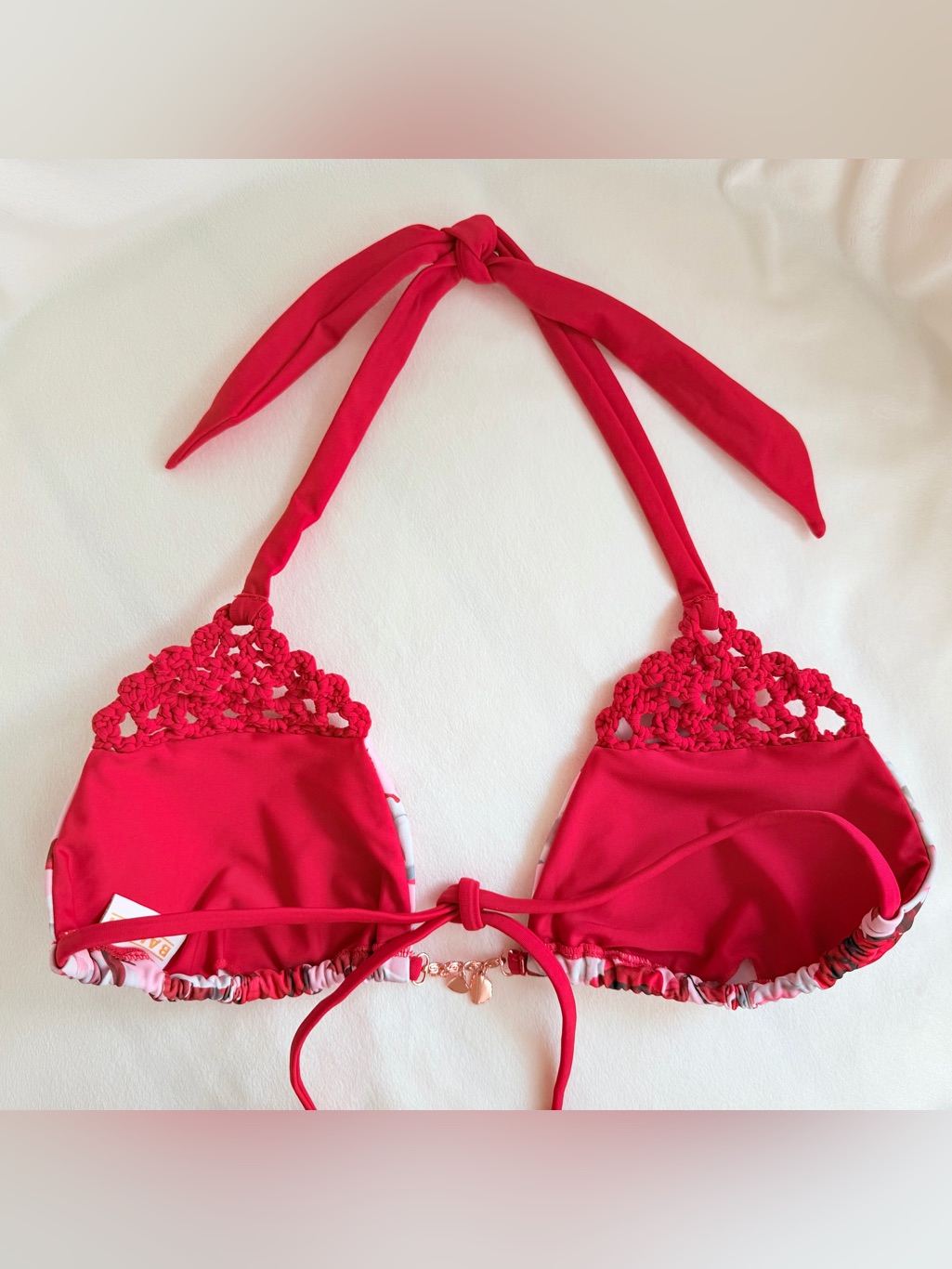Bahimi Floral Crochet Bikini Top — image 3 of 5